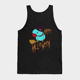 happy halloween - blue indian ringneck doodle Tank Top